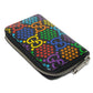 GUCCI Coin case 601095 H20BN 1058 GG psychedelic canvas x calf leather (embossed) multicolor Zip Around GG psychedelic compact zip around wallet mens Used Authentic