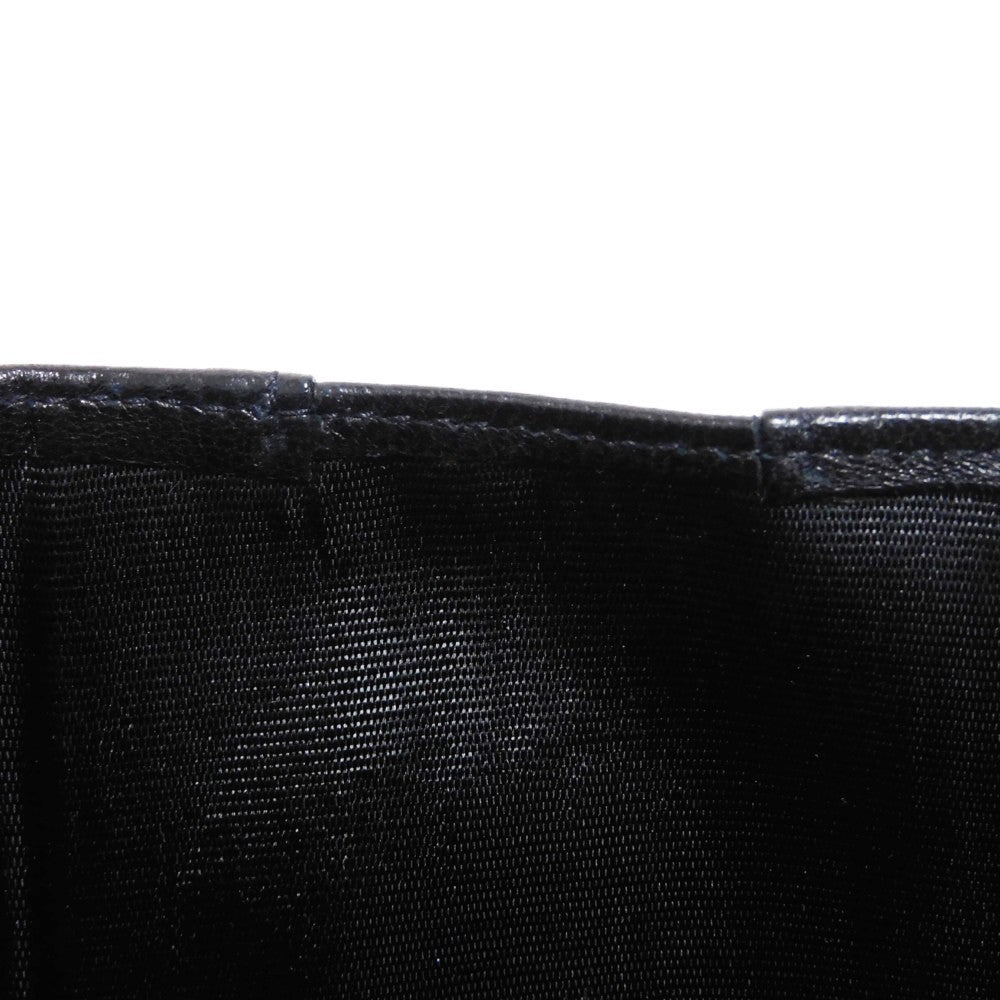 CHANEL Bifold Wallet A01427 Caviar skin black COCO Mark 4th Series Vintage Big Coco Small flap wallet unisex(Unisex) Used Authentic