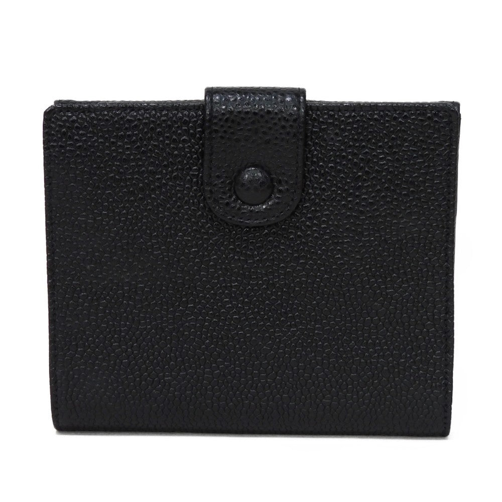CHANEL Bifold Wallet A01427 Caviar skin black COCO Mark 4th Series Vintage Big Coco Small flap wallet unisex(Unisex) Used Authentic