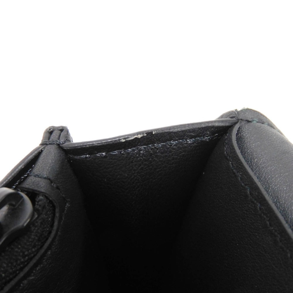 LOUIS VUITTON Long Wallet Purse M69980 Grain leather (embossed) x cowhide leather Noir Current LV Signature Grain Black RFID IC Chip Aerogram Portefeuille Blaza NM Women Used Authentic