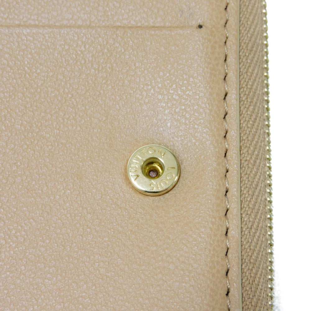 LOUIS VUITTON Bifold Wallet M81673 Lamb leather (monogram type push) x calf leather Camel Current LV logo flower beige RFID IC chip Monogram emboss Portefeuille Lou unisex(Unisex) Used Authentic