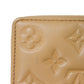 LOUIS VUITTON Bifold Wallet M81673 Lamb leather (monogram type push) x calf leather Camel Current LV logo flower beige RFID IC chip Monogram emboss Portefeuille Lou unisex(Unisex) Used Authentic