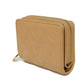 LOUIS VUITTON Bifold Wallet M81673 Lamb leather (monogram type push) x calf leather Camel Current LV logo flower beige RFID IC chip Monogram emboss Portefeuille Lou unisex(Unisex) Used Authentic