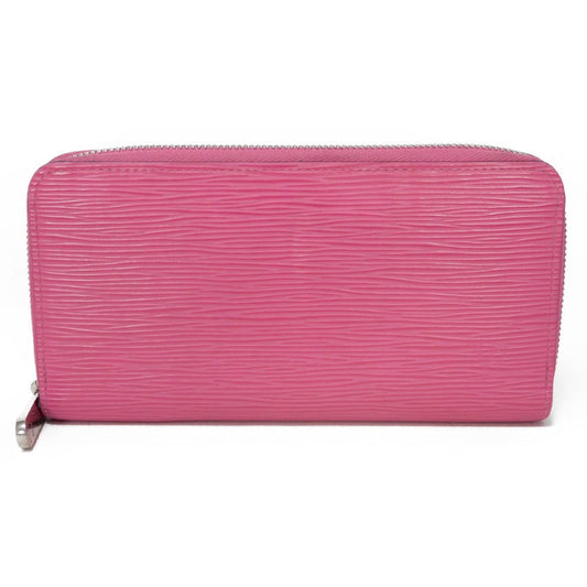 LOUIS VUITTON Long Wallet Purse M80113 Epi leather x grain leather Rose Pondicherry LV logo embossed pink new Zip Around Epi Zippy wallet Women Used Authentic