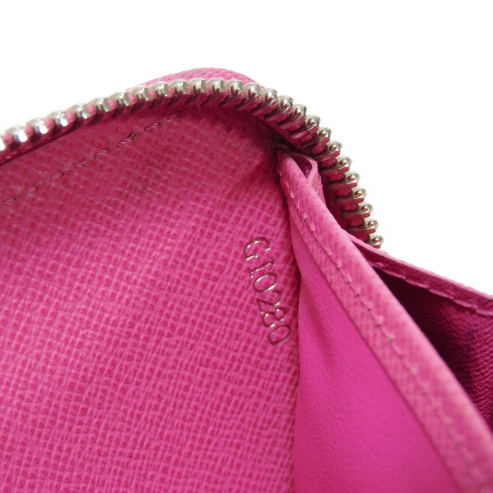 LOUIS VUITTON Long Wallet Purse M80113 Epi leather x grain leather Rose Pondicherry LV logo embossed pink new Zip Around Epi Zippy wallet Women Used Authentic