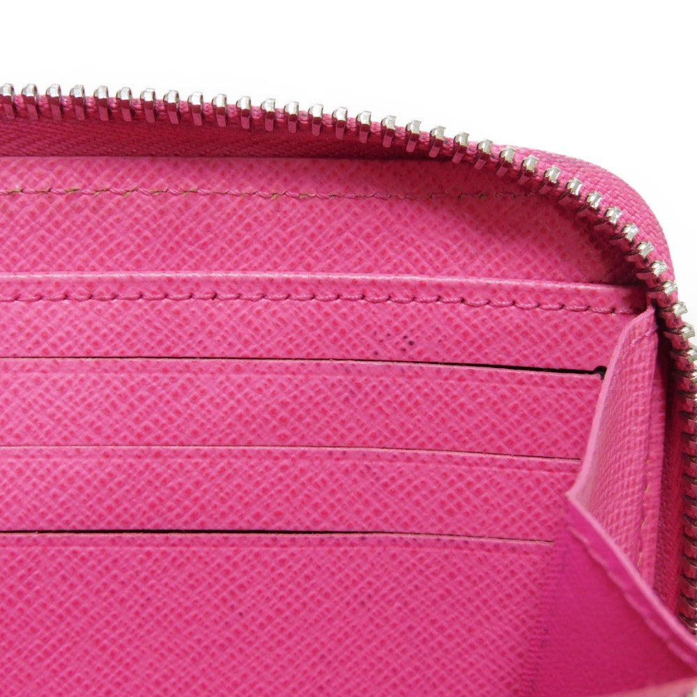 LOUIS VUITTON Long Wallet Purse M80113 Epi leather x grain leather Rose Pondicherry LV logo embossed pink new Zip Around Epi Zippy wallet Women Used Authentic