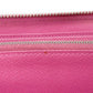 LOUIS VUITTON Long Wallet Purse M80113 Epi leather x grain leather Rose Pondicherry LV logo embossed pink new Zip Around Epi Zippy wallet Women Used Authentic