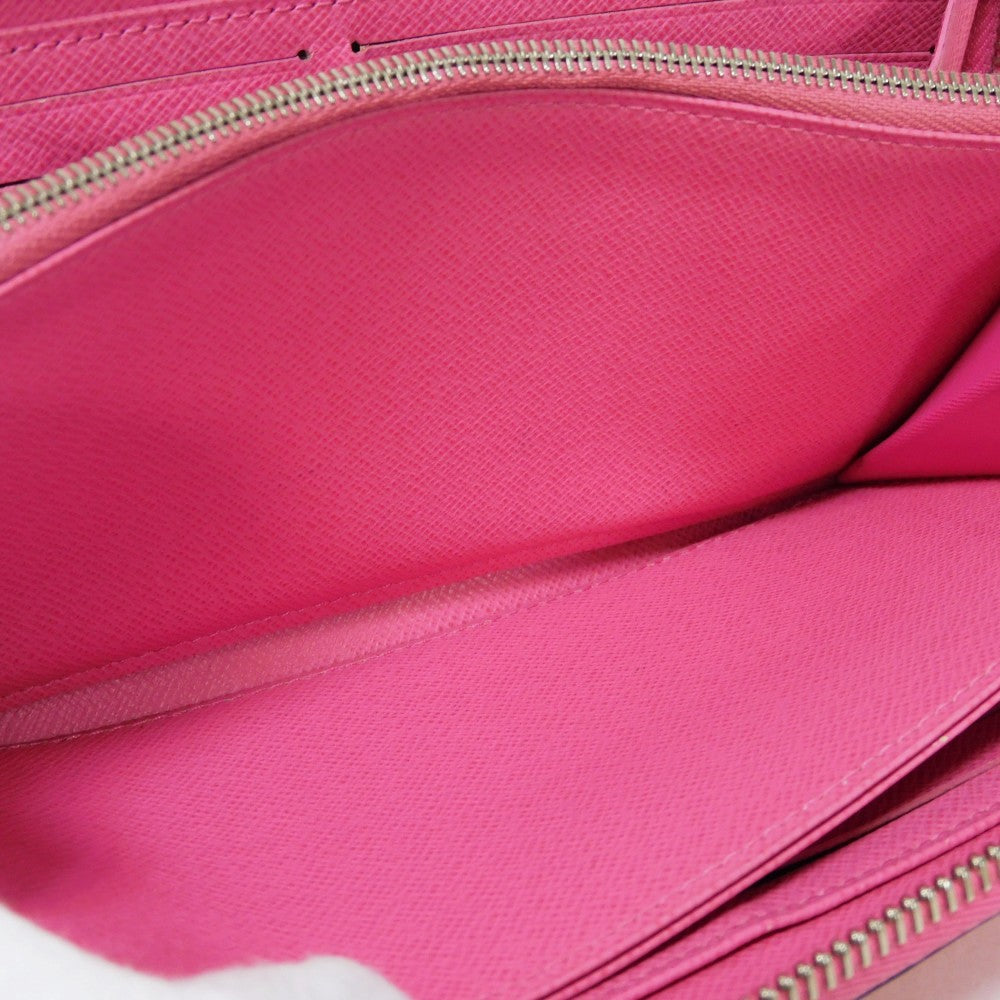 LOUIS VUITTON Long Wallet Purse M80113 Epi leather x grain leather Rose Pondicherry LV logo embossed pink new Zip Around Epi Zippy wallet Women Used Authentic