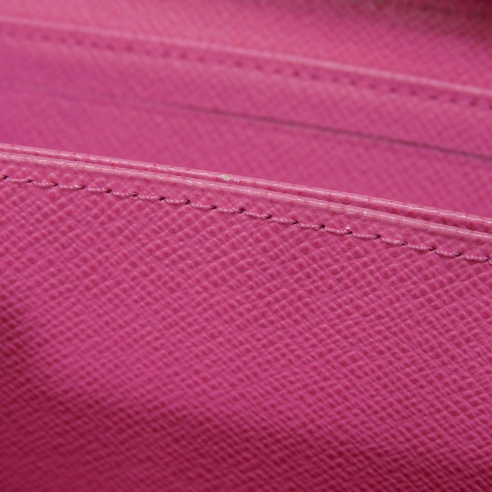 LOUIS VUITTON Long Wallet Purse M80113 Epi leather x grain leather Rose Pondicherry LV logo embossed pink new Zip Around Epi Zippy wallet Women Used Authentic