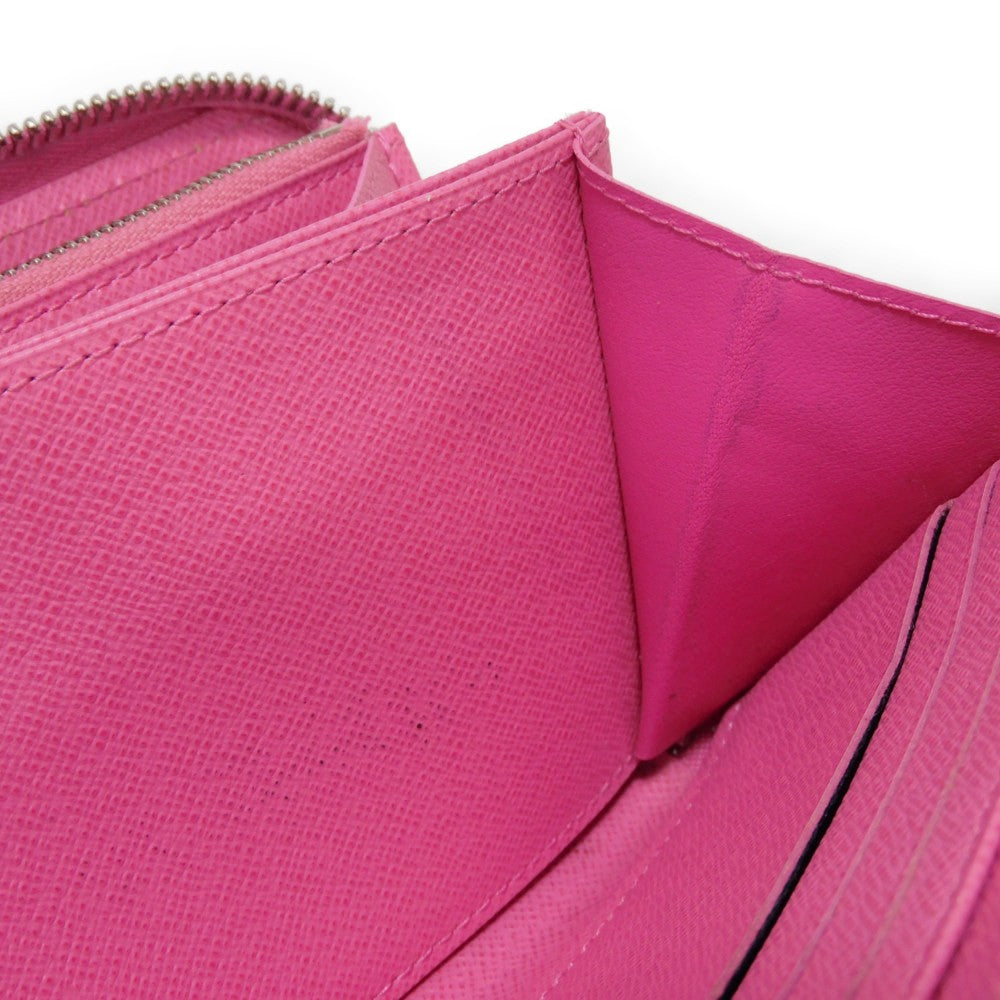 LOUIS VUITTON Long Wallet Purse M80113 Epi leather x grain leather Rose Pondicherry LV logo embossed pink new Zip Around Epi Zippy wallet Women Used Authentic