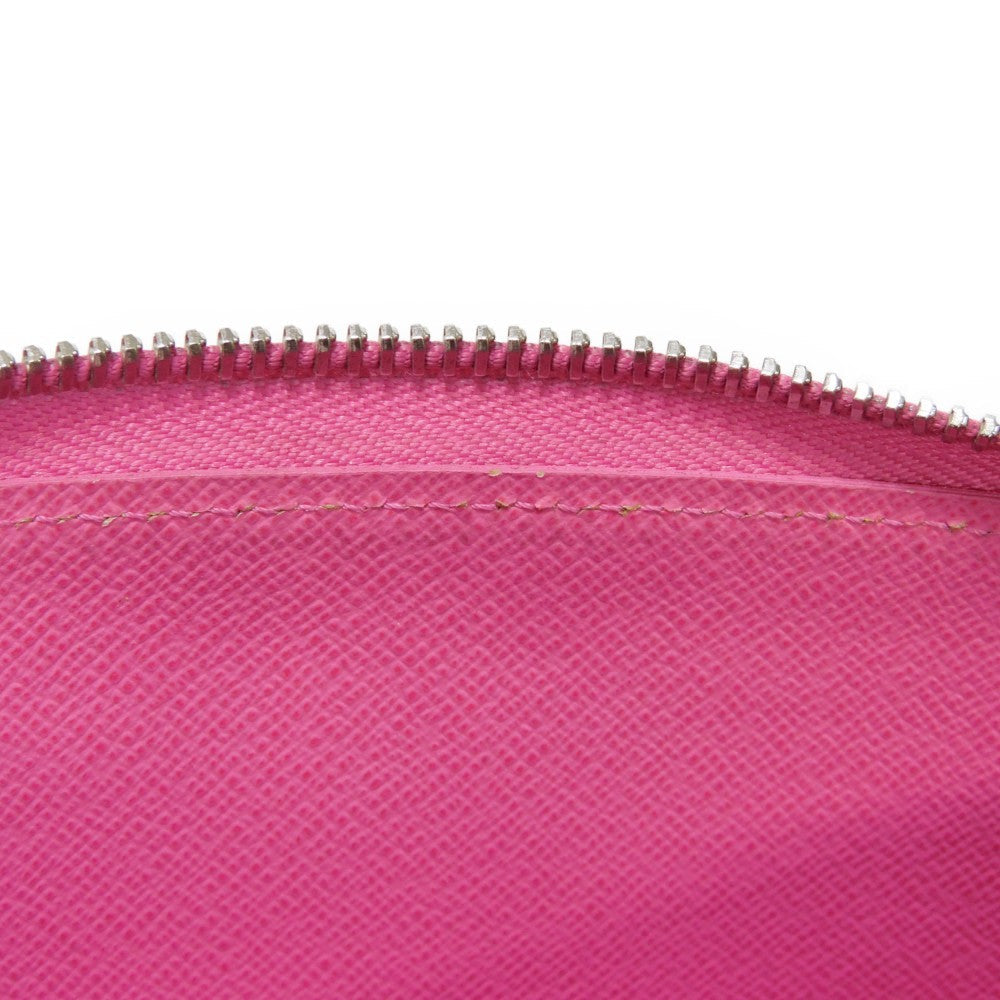 LOUIS VUITTON Long Wallet Purse M80113 Epi leather x grain leather Rose Pondicherry LV logo embossed pink new Zip Around Epi Zippy wallet Women Used Authentic