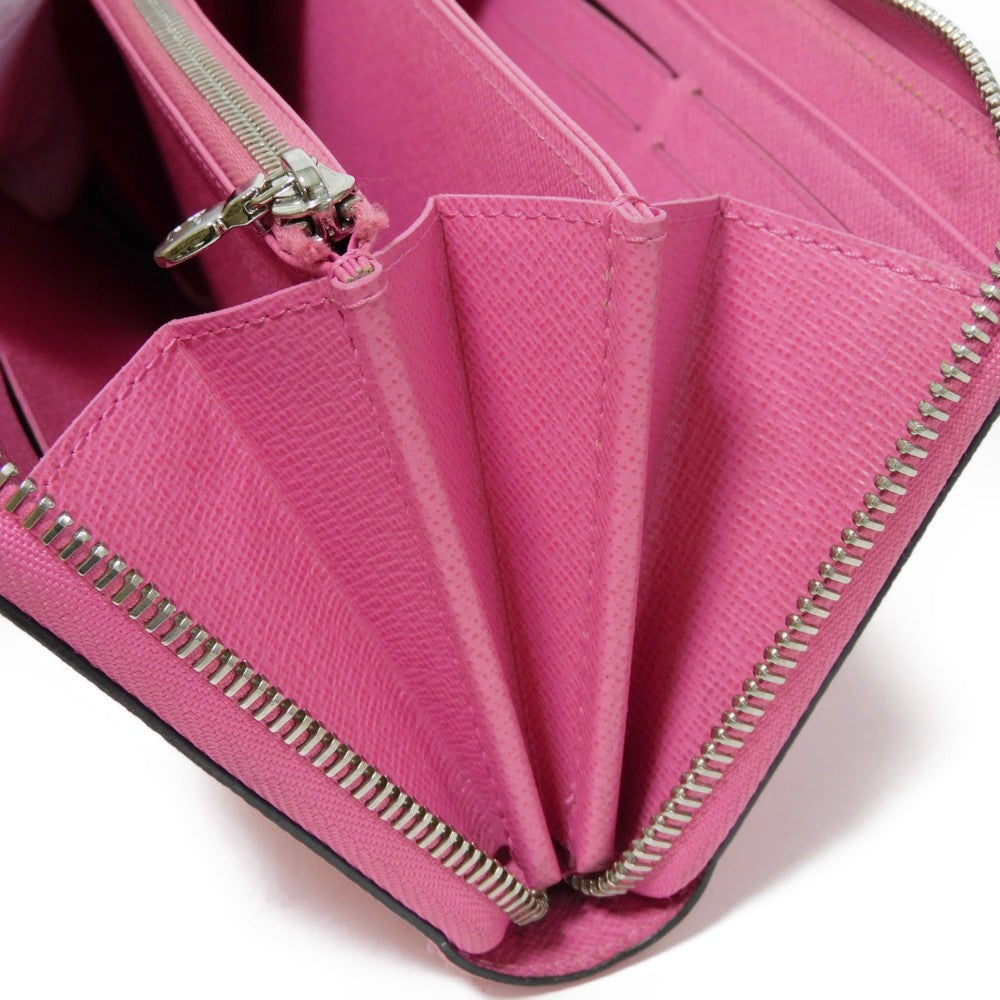 LOUIS VUITTON Long Wallet Purse M80113 Epi leather x grain leather Rose Pondicherry LV logo embossed pink new Zip Around Epi Zippy wallet Women Used Authentic