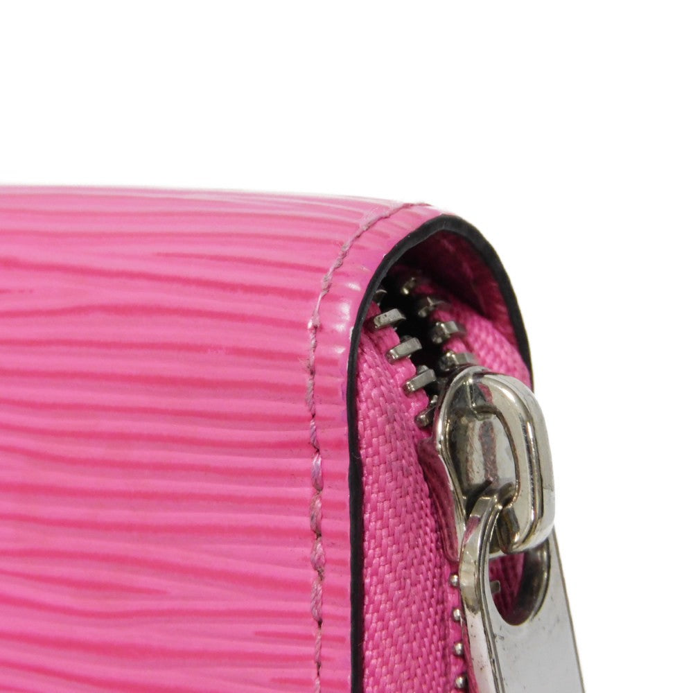 LOUIS VUITTON Long Wallet Purse M80113 Epi leather x grain leather Rose Pondicherry LV logo embossed pink new Zip Around Epi Zippy wallet Women Used Authentic