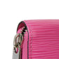 LOUIS VUITTON Long Wallet Purse M80113 Epi leather x grain leather Rose Pondicherry LV logo embossed pink new Zip Around Epi Zippy wallet Women Used Authentic