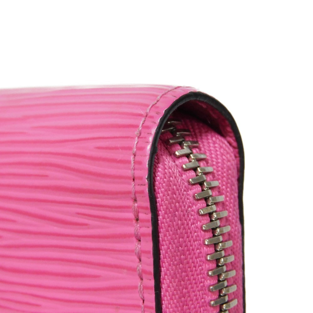 LOUIS VUITTON Long Wallet Purse M80113 Epi leather x grain leather Rose Pondicherry LV logo embossed pink new Zip Around Epi Zippy wallet Women Used Authentic