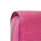 LOUIS VUITTON Long Wallet Purse M80113 Epi leather x grain leather Rose Pondicherry LV logo embossed pink new Zip Around Epi Zippy wallet Women Used Authentic