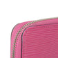 LOUIS VUITTON Long Wallet Purse M80113 Epi leather x grain leather Rose Pondicherry LV logo embossed pink new Zip Around Epi Zippy wallet Women Used Authentic