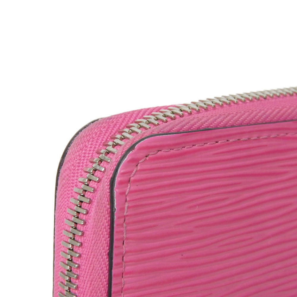 LOUIS VUITTON Long Wallet Purse M80113 Epi leather x grain leather Rose Pondicherry LV logo embossed pink new Zip Around Epi Zippy wallet Women Used Authentic