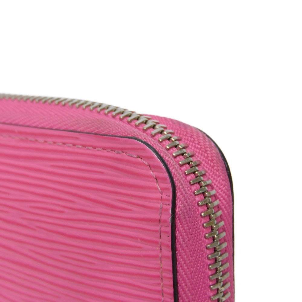 LOUIS VUITTON Long Wallet Purse M80113 Epi leather x grain leather Rose Pondicherry LV logo embossed pink new Zip Around Epi Zippy wallet Women Used Authentic
