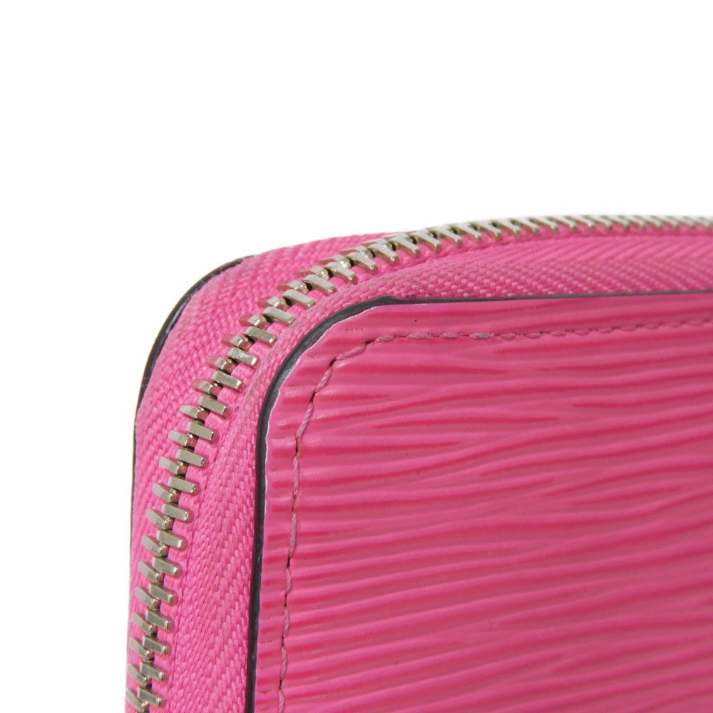 LOUIS VUITTON Long Wallet Purse M80113 Epi leather x grain leather Rose Pondicherry LV logo embossed pink new Zip Around Epi Zippy wallet Women Used Authentic