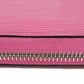LOUIS VUITTON Long Wallet Purse M80113 Epi leather x grain leather Rose Pondicherry LV logo embossed pink new Zip Around Epi Zippy wallet Women Used Authentic