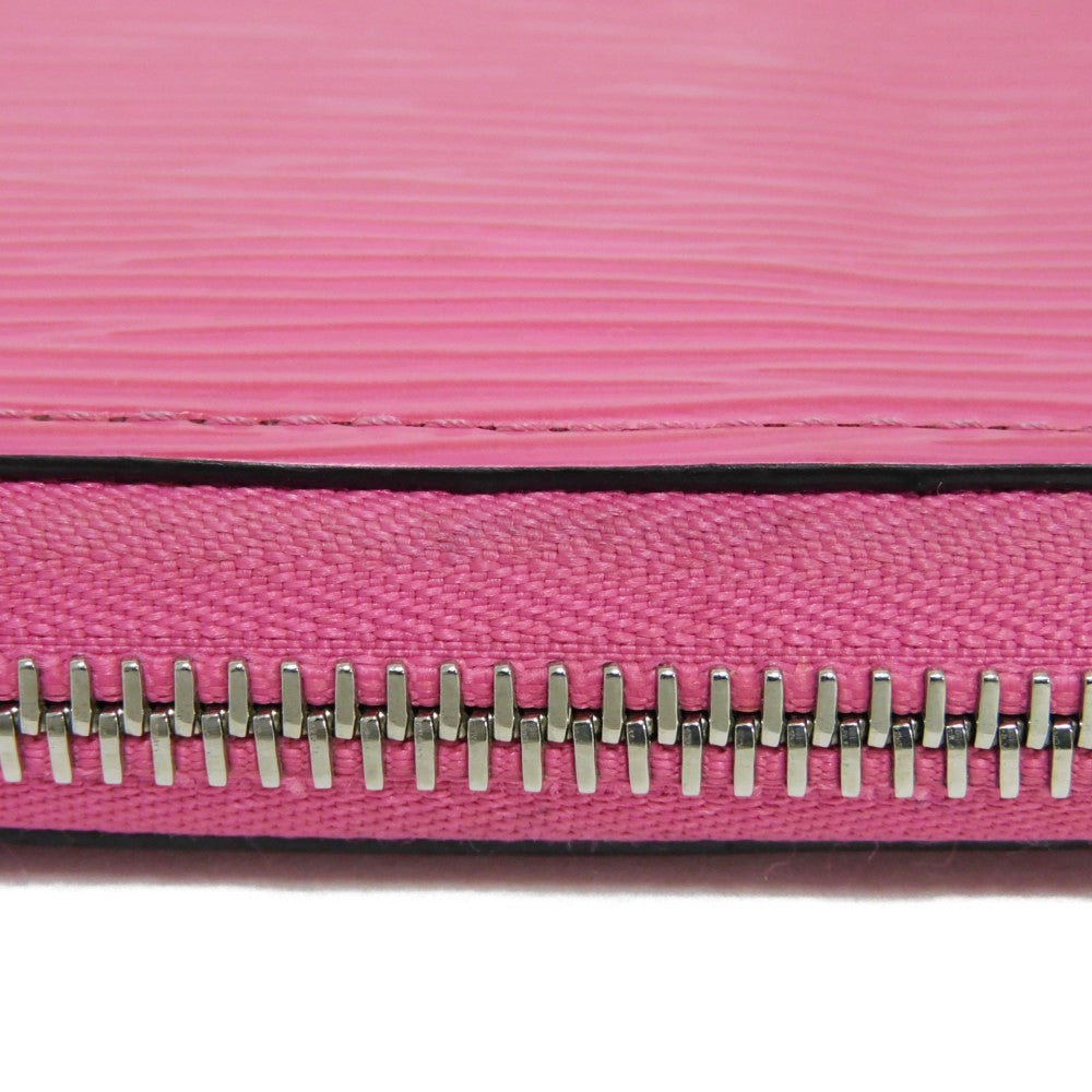 LOUIS VUITTON Long Wallet Purse M80113 Epi leather x grain leather Rose Pondicherry LV logo embossed pink new Zip Around Epi Zippy wallet Women Used Authentic