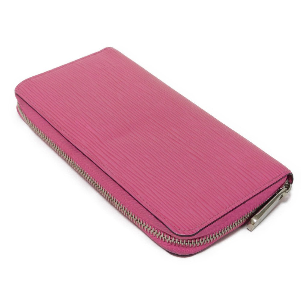 LOUIS VUITTON Long Wallet Purse M80113 Epi leather x grain leather Rose Pondicherry LV logo embossed pink new Zip Around Epi Zippy wallet Women Used Authentic