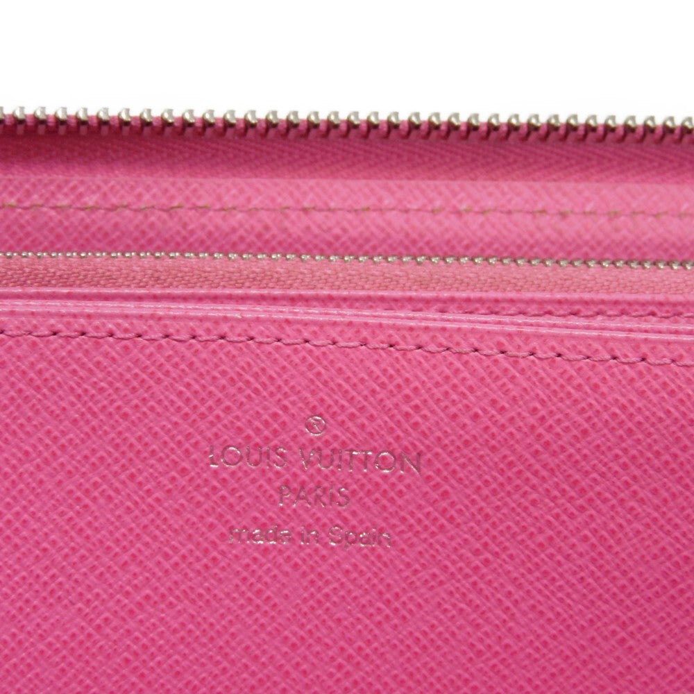 LOUIS VUITTON Long Wallet Purse M80113 Epi leather x grain leather Rose Pondicherry LV logo embossed pink new Zip Around Epi Zippy wallet Women Used Authentic