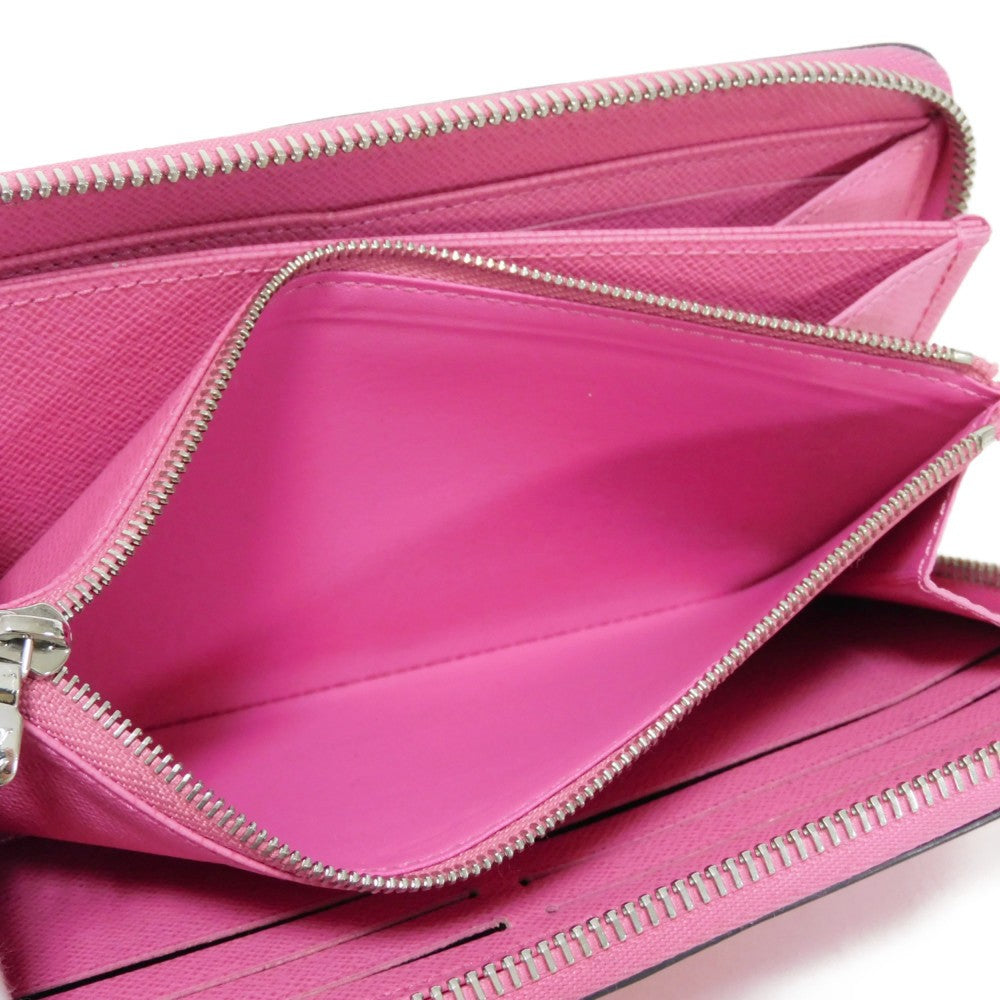 LOUIS VUITTON Long Wallet Purse M80113 Epi leather x grain leather Rose Pondicherry LV logo embossed pink new Zip Around Epi Zippy wallet Women Used Authentic