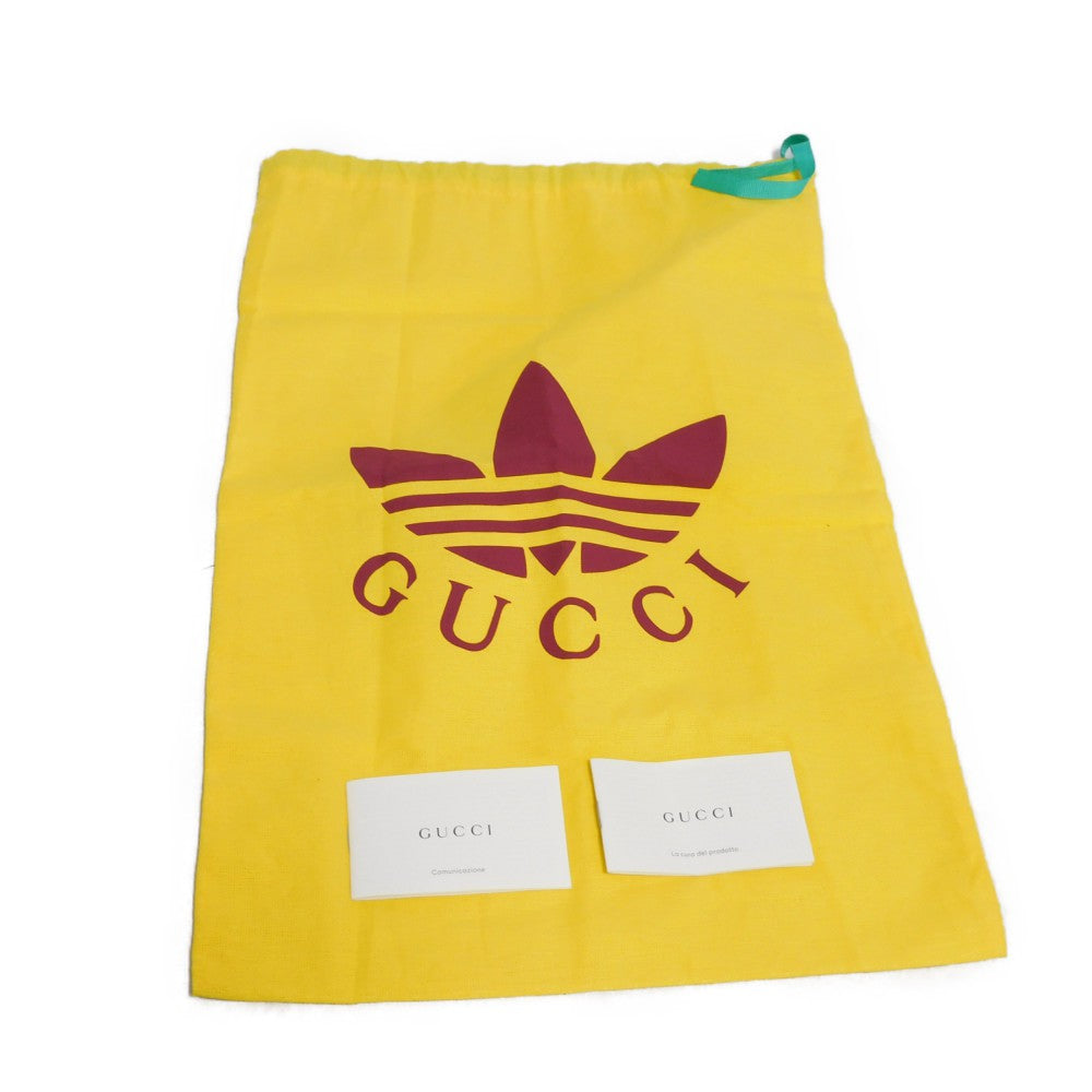 GUCCI Handbag 702387 UVSAT 7267 GG Crystal Canvas (Plastics finish) x Calf leather beige trefoil logo brown Adidas GG Crystal Mini Top Handle Bag unisex(Unisex) Used Authentic