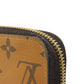 LOUIS VUITTON Long Wallet Purse M82444 Monogram Reverse Canvas x Grained Leather Brown x noir Current LV logo Beige Brown New Zip Around RFID Monogram reverse Zippy wallet unisex(Unisex) Used Authentic