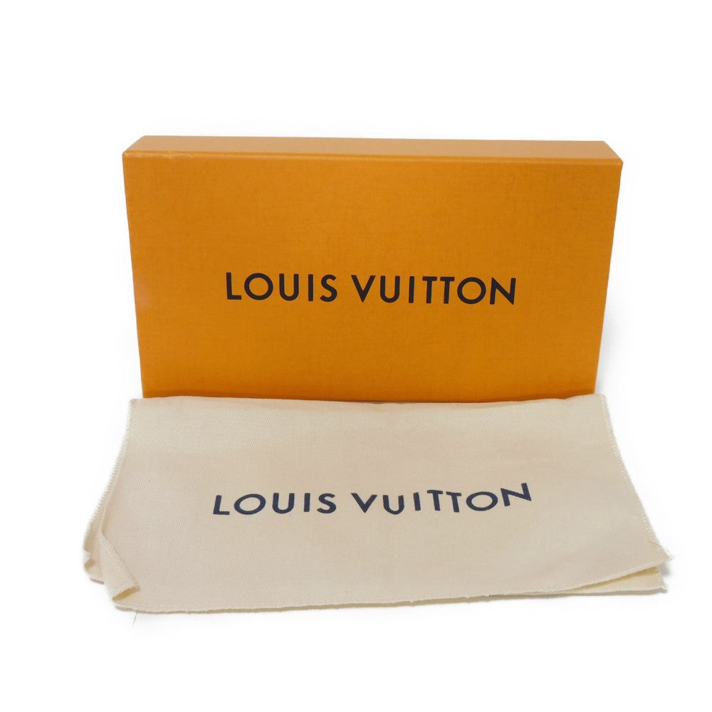 LOUIS VUITTON Long Wallet Purse M82444 Monogram Reverse Canvas x Grained Leather Brown x noir Current LV logo Beige Brown New Zip Around RFID Monogram reverse Zippy wallet unisex(Unisex) Used Authentic