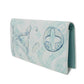 LOUIS VUITTON Long Wallet Purse M82306 Monogram Aqua Garden Canvas Crystal blue LV logo flower 23AW RFID IC chip monogram aqua garden Portefeuille Braza mens Used Authentic
