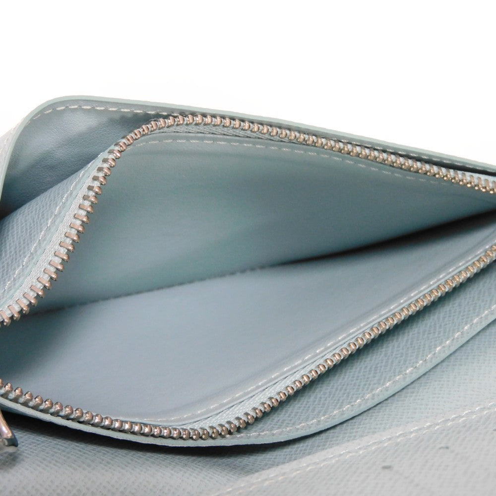 LOUIS VUITTON Long Wallet Purse M82306 Monogram Aqua Garden Canvas Crystal blue LV logo flower 23AW RFID IC chip monogram aqua garden Portefeuille Braza mens Used Authentic