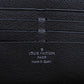 LOUIS VUITTON Long Wallet Purse N60379 Damier Graphite canvas x cowhide leather Noir Logo embossed L-shaped zipper Strap RFID IC chip Damier Graphite Zippy dragonne mens Used Authentic