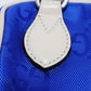 GUCCI Shoulder Bag 625850 GG nylon x calf leather (embossed) blue Logo foil stamped double G Ivory 2WAY handbag GG nylon Off the Grid Crossbody unisex(Unisex) Used Authentic