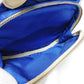 GUCCI Shoulder Bag 625850 GG nylon x calf leather (embossed) blue Logo foil stamped double G Ivory 2WAY handbag GG nylon Off the Grid Crossbody unisex(Unisex) Used Authentic