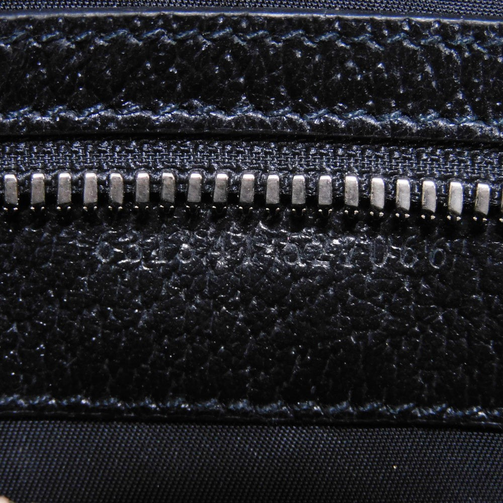 GUCCI Sling bag 631341 H9HBN 1000 GG nylon x calf leather (embossed) black Waist bag Shoulder Bag GG nylon Off the grid belt bag mens Used Authentic
