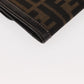 FENDI Zucca Canvas Long Wallet Black Brown