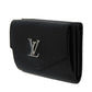 LOUIS VUITTON Tri-fold wallet M63921 Grain calf leather (embossed) Noir Current LV Signature Grain Calfskin Black RFID LV logo Portefeuille Rock Mini unisex(Unisex) Used Authentic