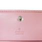 GUCCI Bifold Wallet 625693 DTD1T 5815 Calf leather Wild rose Chevron, in good condition GG Marmont Quilted Compact Chain Wallet Women Used Authentic