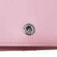 GUCCI Bifold Wallet 625693 DTD1T 5815 Calf leather Wild rose Chevron, in good condition GG Marmont Quilted Compact Chain Wallet Women Used Authentic