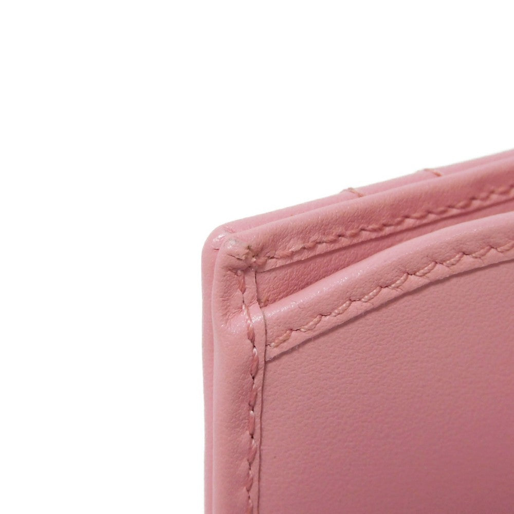 GUCCI Bifold Wallet 625693 DTD1T 5815 Calf leather Wild rose Chevron, in good condition GG Marmont Quilted Compact Chain Wallet Women Used Authentic