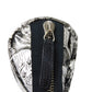CHANEL Pouch A70811 Nylon black CC mark logo flower floral pattern mini silver 26 series COCO Mark Camellia cosmetic pouch unisex(Unisex) Used Authentic