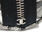 CHANEL Pouch A70811 Nylon black CC mark logo flower floral pattern mini silver 26 series COCO Mark Camellia cosmetic pouch unisex(Unisex) Used Authentic