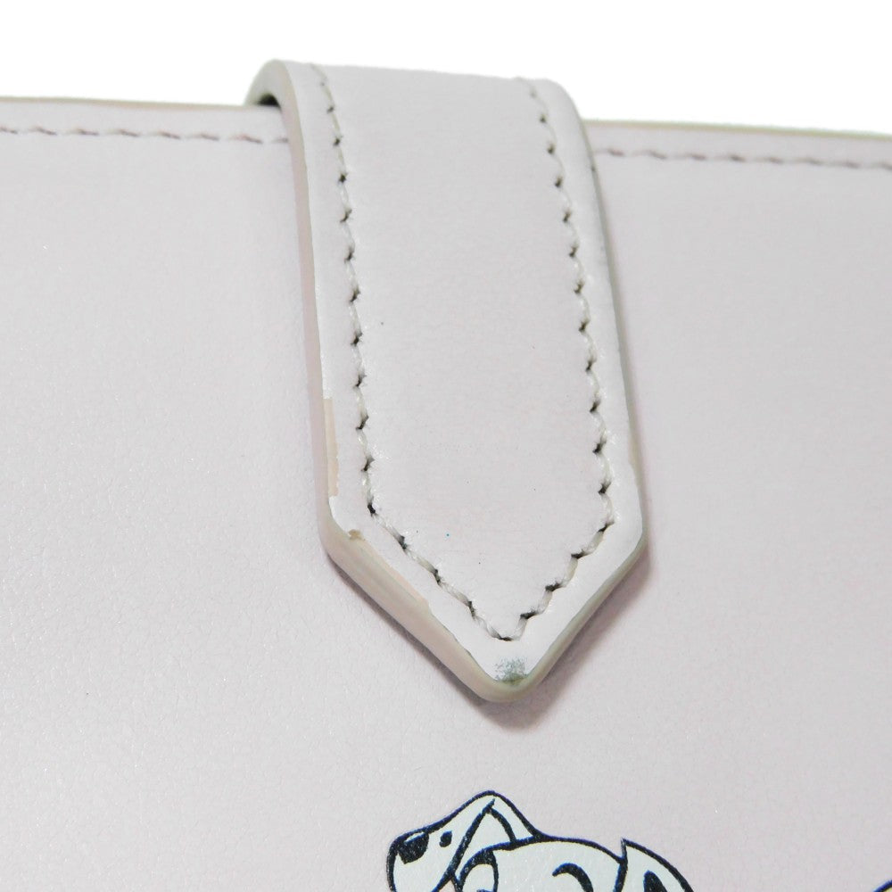 Givenchy Bifold Wallet BB60K8B1K6  Smooth scarf skin blossom pink logo Calfskin pastel Disney 101 Dalmatians Bifold Wallet Women Used Authentic