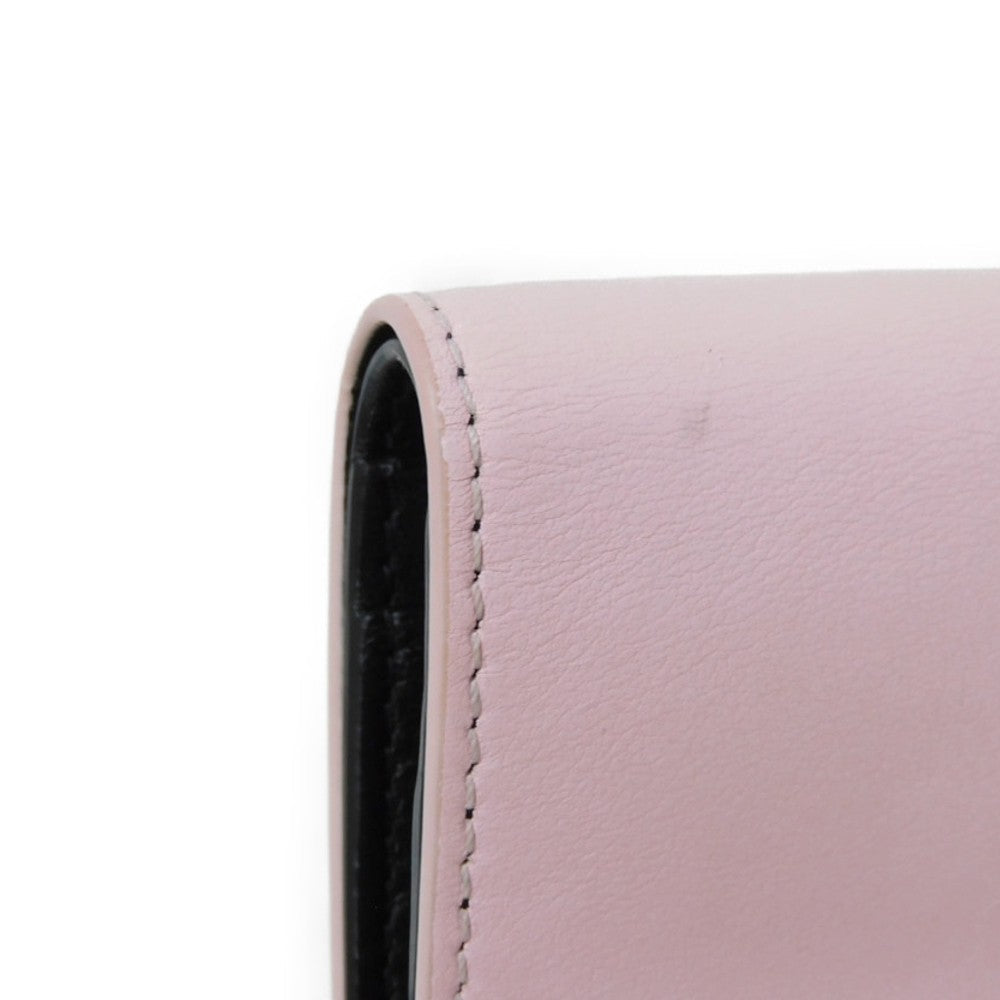 Givenchy Bifold Wallet BB60K8B1K6  Smooth scarf skin blossom pink logo Calfskin pastel Disney 101 Dalmatians Bifold Wallet Women Used Authentic