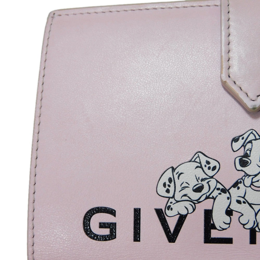 Givenchy Bifold Wallet BB60K8B1K6  Smooth scarf skin blossom pink logo Calfskin pastel Disney 101 Dalmatians Bifold Wallet Women Used Authentic