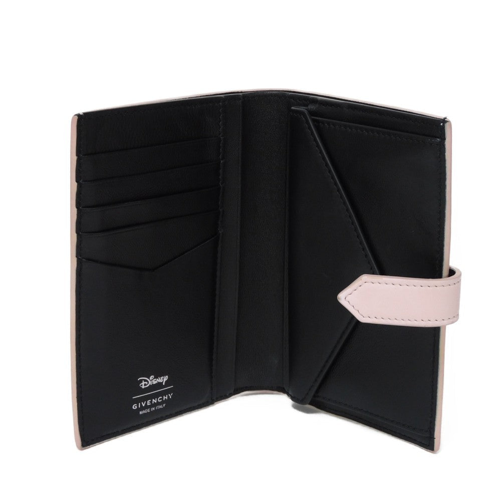 Givenchy Bifold Wallet BB60K8B1K6  Smooth scarf skin blossom pink logo Calfskin pastel Disney 101 Dalmatians Bifold Wallet Women Used Authentic