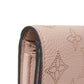 LOUIS VUITTON Long Wallet Purse M60145 Mahina leather (stamped) Magnolia LV Logo Flower Perforation Pink Monogram Mahina Portefeuille Iris mens Used Authentic
